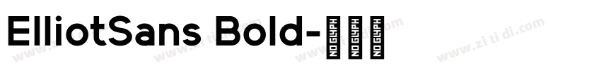 ElliotSans Bold字体转换